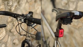 USB Charged Orb Bike Light and Bottle for Side Visibility BPA Free 700ml Capacity